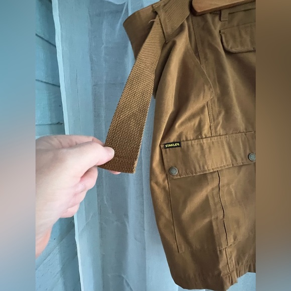 Stanley Mens Work Wear Cargo Shorts Belted Timber (Brown) Size 36 NWT - MSRP $50 - Picture 7 of 7